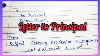 write a letter to principal seeking permission for cultural event in school | children's day events