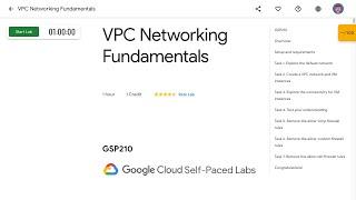 VPC Networking Fundamentals GSP210