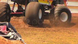 150485 Monster Truck Spinning Hd stock footage