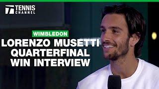 Lorenzo Musetti Talks Tattoos, His Son, and His First Major Semifinal | 2024 Wimbledon Quarterfinal