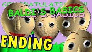 Baldi's Basics in Education and Learning -  ( FULL / ENDING / ALL EXITS + NOTES ) Manly LET'S PLAY
