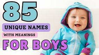 85 Unique Names & Meanings for Baby Boys 2023 | Cuddles Lane #baby #youtube