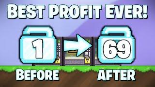 BEST PROFIT EVER in Growtopia! How to GET RICH FAST in 2023! (EASY DLS!)