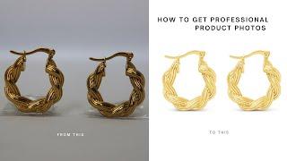 HOW TO TAKE JEWELRY PRODUCT PHOTOS FOR WEBSITE
