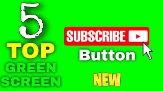 Top 5 Green screen Subscribe button Animation | FREE | V4 Cuts