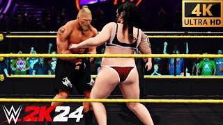 BROCK LESNAR VS FAT MARIA INTERGENDER MATCH | WWE 2K24 | VorteXx