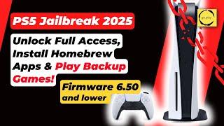 PS5 Jailbreak 2025: Unlock Full Access, Install Homebrew Apps & Play Backup Games. | Full Tutorial