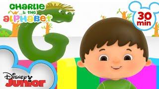 Charlie Meets the Letters G, H, I, J, K & L | Part 2 | Kids Songs and Nursery Rhymes @disneyjr