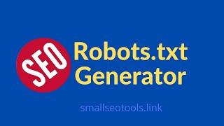 How to Generate Robots.txt file | Smallseotools #seo