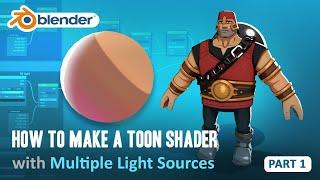 Toon Shader Tutorial - Part 1 - How to Have Multiple Light Sources (Blender 2.8/EEVEE)