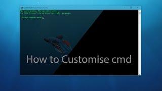 How to customise cmd (command prompt)