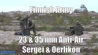 Finnish Army Anti Aircraft Guns at Lohtaja - ADEX Mallet Strike 1/24 - Two Different AA Guns