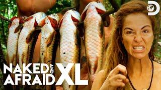 Team of Three Women Score a Huge Fishing Haul | Naked and Afraid XL