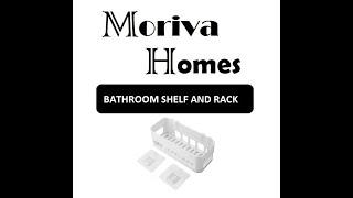 MorivaHomes Wall Mount Bathroom organization and storage. Adhesive Sticker Support Without Drilling.