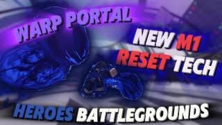 Dominating Ranked Lobby With This New *M1 RESET* Tech With Warp Portal - Roblox Heroes Battlegrounds