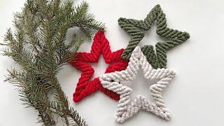 Macrame Christmas ornaments | Macrame star