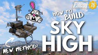 how to build in the SKY after Milepost Zero Update | Floating CAMP Tutorial Fallout 76 2024