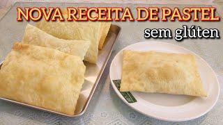 NOVA RECEITA DE PASTEL SEM GLÚTEN SEM PINGA | AGORA MAIS FÁCIL DE ESTENDER A MASSA E FÁCIL DE FRITAR