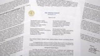 US AG letter to Congress on Mueller probe