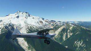 CubCrafters mountain flight demo FS2020 GlacierPeak