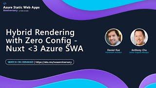 Hybrid Rendering with Zero Config - Nuxt loves Azure SWA