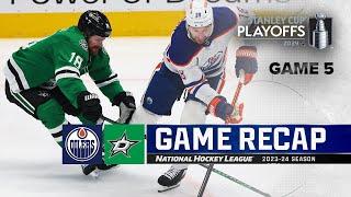 Gm 5: Oilers @ Stars 5/31 | NHL Highlights | 2024 Stanley Cup Playoffs