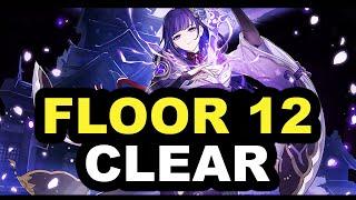 Level 80 C0 Baal [Raiden Shogun/EI] Clearing Spiral Abyss Floor 12 - Genshin Impact