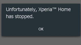 Unfortunately xperia home has stopped | xperia home keeps stopping problem solved Sony Xperia phone