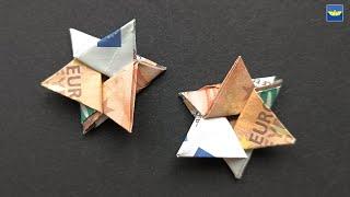 Euro Origami KLEINER STERN Geldgeschenk GELD FALTEN | Geschenk
