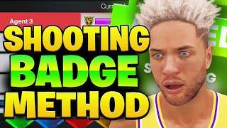 FASTEST SHOOTING BADGES METHOD on NBA 2K24  - LIMITLESS RANGE, DEADEYE, BLINDERS & ALL BADGES!