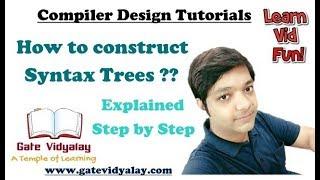 Syntax Trees in Compiler Design Explained step by step | Syntax trees Vs Parse Trees Vs DAGs