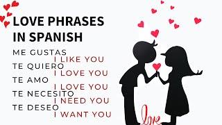 Love phrases in Spanish