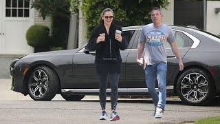 Ben Affleck arrives at Jennifer Garner's LA home after 'moving his stuff' out of $60 million home