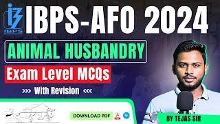 ANIMAL HUSBANDRY Exam Level MCQs With Concept Revision IBPS-AFO(Mains) 2024 | @agroacademylive