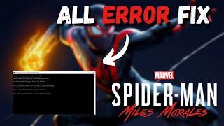 Fix Marvel's Spider-Man: Miles Morales All Error | Fix crashes, black screen, Directx error