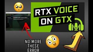 How To Install NVIDIA RTX Voice on GTX GPU | RTX voice in GTX GPU