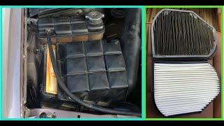 Part 3 hava ve klima filtresi  / mercedes air filter cabin polen filter replacement w202