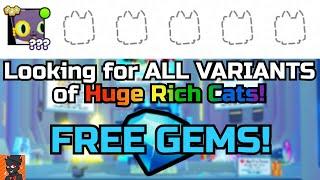FREE GEMS!| Looking For Rich Cats & SECRETS! | User: AussieTheYouTuber