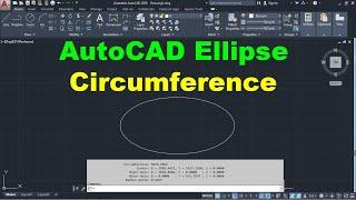 AutoCAD Ellipse Circumference