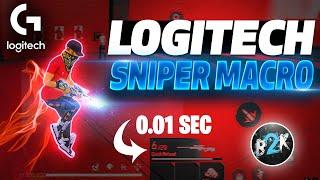 Logitech Best Sniper Macro For Free Fire  ️️ Logitech mouse secret settings