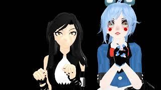 mmd wannabe Blade and Bonnia