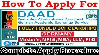 How To Apply For DAAD Scholarships in Germany