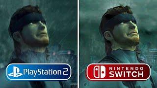 Metal Gear Solid 2 Sons of Liberty - PS2 vs Nintendo Switch (Graphics Comparison)