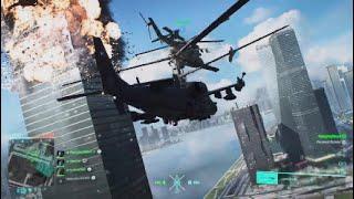 Battlefield 2042: Air Support with Attack Helicopter AH-64 Apache and KA-52