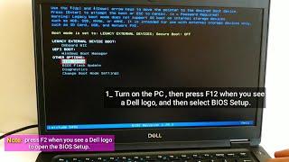 How to Boot From a USB Drive on Dell laptop to install Windows 10,11 #dell  #dellpc