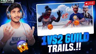 SKG IS LIVESKG  FACECAM STREAMER️|FREE FIRE LIVE IN TELUGU️‍GUILDU TEST 1 VS 2 ️