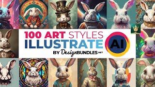 Exploring 100 Art Styles with Illustrate Ai: The Ultimate DesignBundles Test