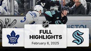 NHL Highlights | Maple Leafs vs. Kraken | February 06, 2025