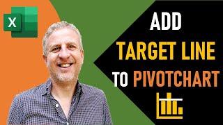 Add a Target Line in an Excel PivotChart | Add Dynamic Horizontal Line to PivotChart