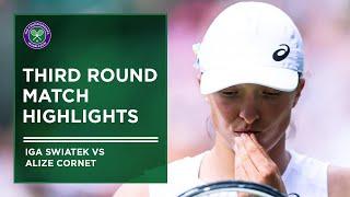 Iga Swiatek vs Alize Cornet | Match Highlights | Wimbledon 2022